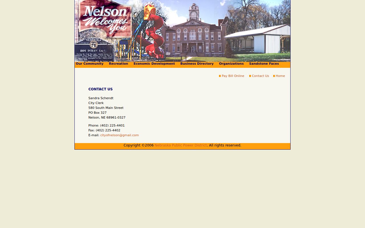 Nuckolls County municipal warrant Nelson city clerk contact